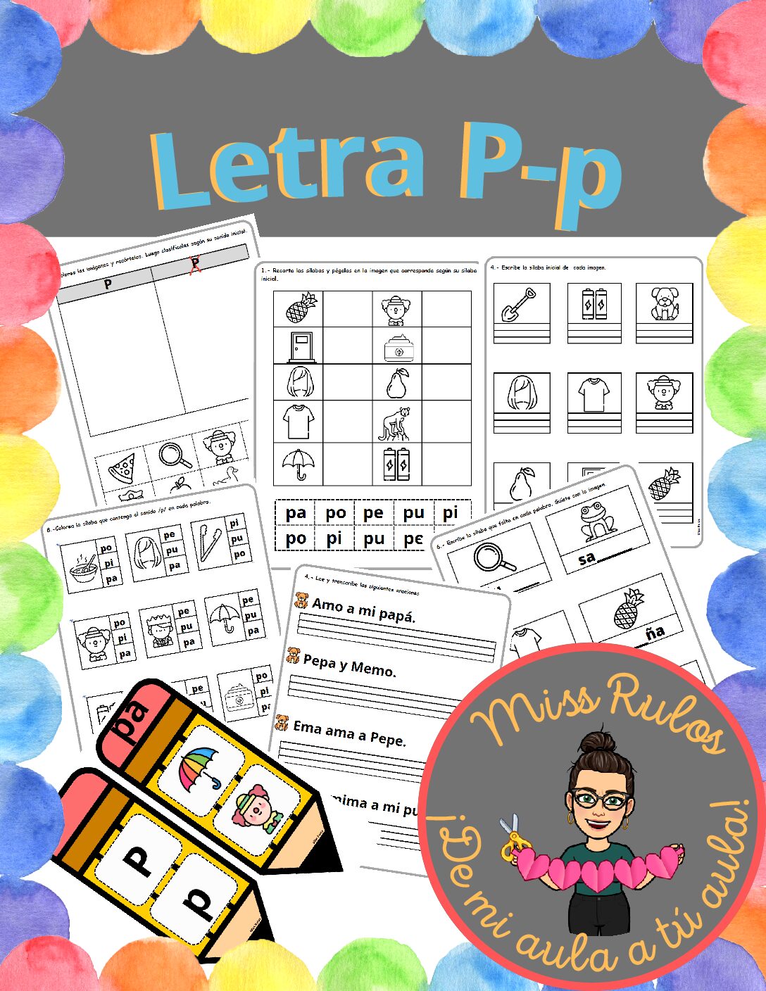 Conozco la /p/ en tres clases.