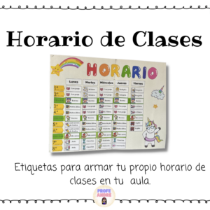 Horario de clases