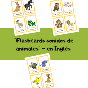 Flashcards sonidos de animales - en Inglés