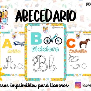ABECEDARIO IMPRIMIBLE PARA LLAVERO.