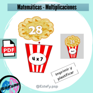Multiplicaciones con palomitas