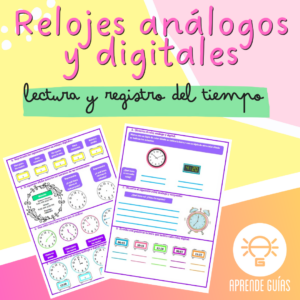 Lectura y registro del tiempo en relojes análogos y digitales