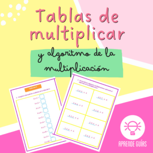 Tablas de multiplicar y algoritmo de la multiplicación