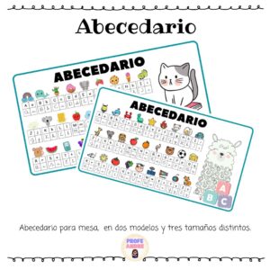 Abecedario para mesas