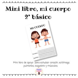 Mini libro, mi cuerpo 2° Básico