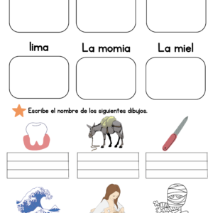 Guía de repaso letras L y M.