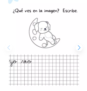yo veo - Escritura creativa Método Matte lecciones perro a kiwi