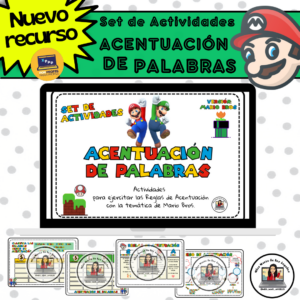 Set de actividades de Acentuación - Versión Mario Bros.