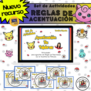 • Set de actividades de Acentuación•Versión Pokemón•