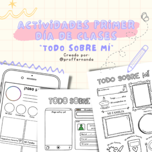 Actividad primer día de clases "Todo sobre mi"
