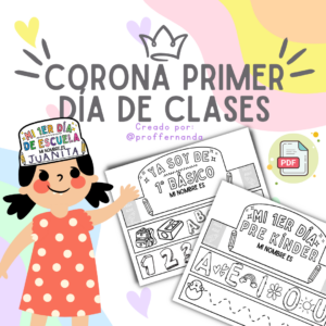 Corona para primer día de clases