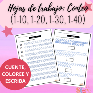 Conteo 1-40 | Hojas de trabajo