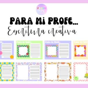 Postales para mi profe... Actividad de escritura creativa