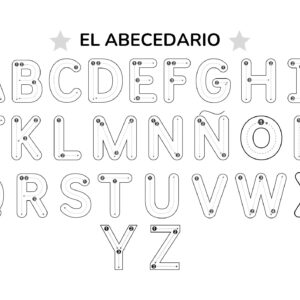 Plantilla escritura abecedario PDF