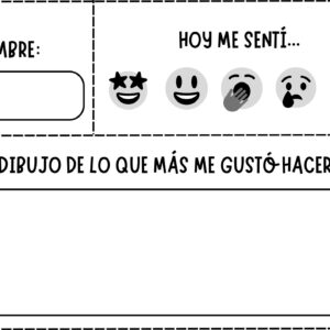 ¿Cómo me sentí hoy? TICKET DE SALIDA PREEKINDER-KINDER-1RO-2DO- PDF