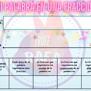 Mi palabra como fracción