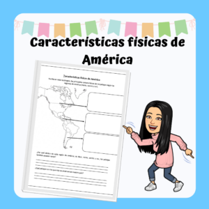 Lámina "Características físicas de América"