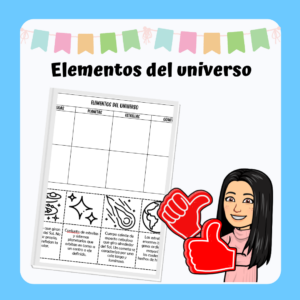 Lámina "Elementos del universo"