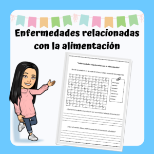 Lámina "Enfermedades relacionadas con la alimentación"