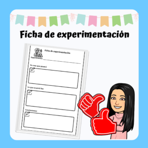 Lámina "Ficha de experimentación"