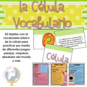 La célula juegos para practicar el vocabulario