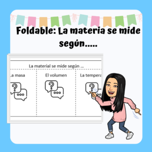 Foldable: La materia se mide según....