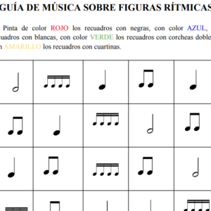 Guía de música figuras rítmicas