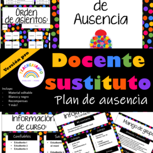 PLAN de Ausencia - Docente Sustituto PRO
