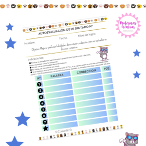 Planilla Evaluación Dictado
