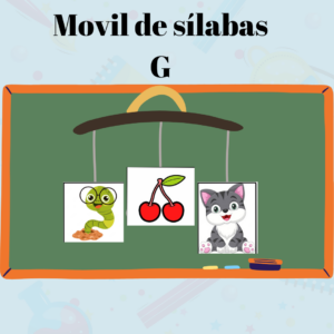 móvil silábico letra G