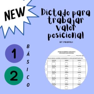 Dictado para trabajar valor posicional