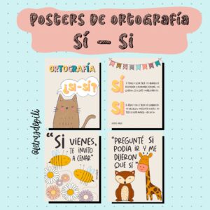 Posters de ortografía
