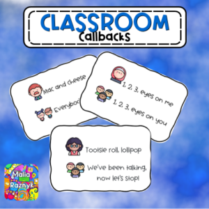 Classroom Callbacks / Attention Getters