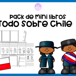 Pack de 5 Mini Libros "Todo sobre Chile"