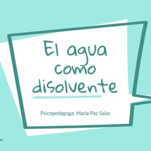 El agua como disolvente