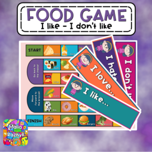 Juego de la comida para trabajar I like, I don't like - Food Game