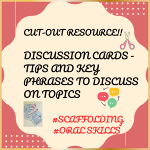 DISCUSSION CARDS - TIPS AND KEY PHRASES TO DISCUSS ON TOPICS