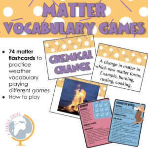 Matter vocabulary games