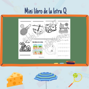 mini libro de la letra Q