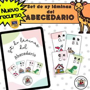 • Set de 27 láminas del abecedario•