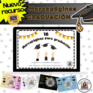 • 16 marcapáginas para graduación•