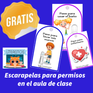 Permisos en el aula de clase: imprimibles y a color