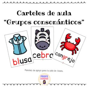 Carteles grupos consonánticos