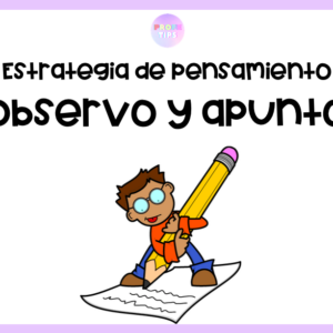 Estrategia de pensamiento visible "Observo y apunto"