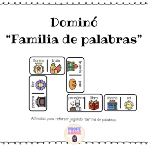 Dominó de Familia de palabras