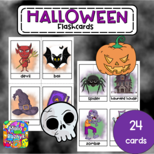 Flashcards de Halloween: Aprende y Juega con Tarjetas Temáticas de Halloween