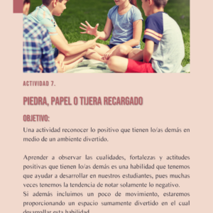 Piedra, papel o tijera recargado. Una actividad para tu reunión de la mañana