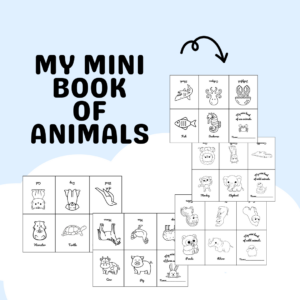 Mini books of animals