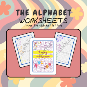 Tracing the alphabet letters!