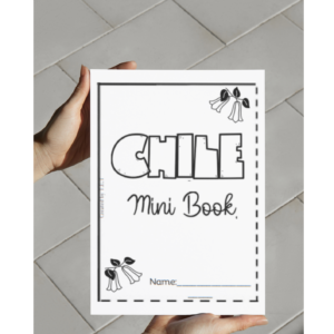 Chile minibook - minibook para armar, colorear y aprender vocabulario!